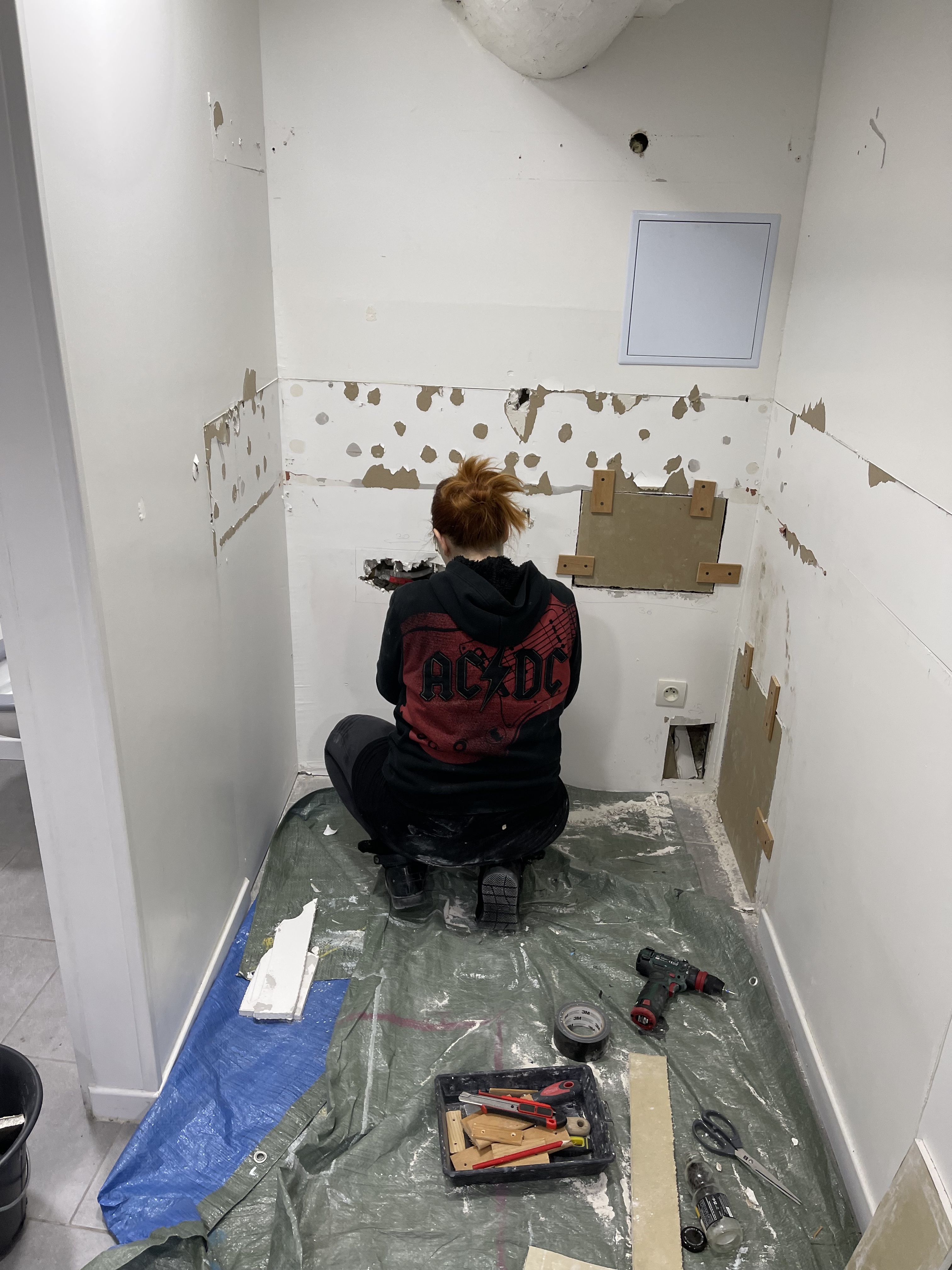 Pendant les travaux