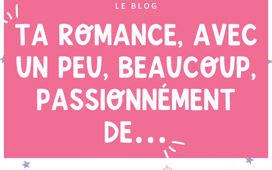 Un menu romance s’il vous plaît